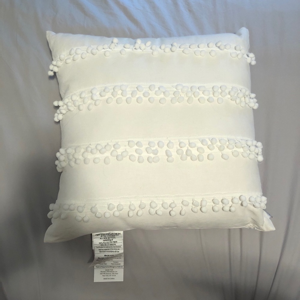 Pom Pom Throw Pillow